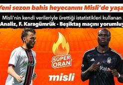 Fatih Karagümrük – Beşiktaş maçı Tek Maç ve Canlı Bahis seçenekleriyle Misli.com’da