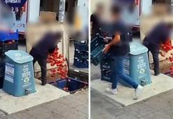 Kasalarca domatesi çöpe döktüler! Sosyal medyada gündem oldu, O market için harekete geçildi