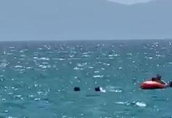 Denizin ortasında korku dolu anlar