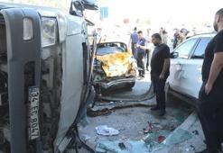 6 araç birbirine girdi Bağcılar Mahmutbey Yolu savaş alanına döndü!