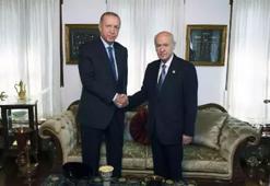 Cumhurbaşkanı Erdoğan, Bahçeli ile bir araya geldi