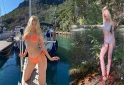 Aleyna Tilki'nin bikinili pozlarında ayak detayı kaçmadı! "Ayakları başka bir gezegenden!"