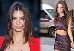Emily Ratajkowski sokakta transparan elbise giydi! Tarzı çok konuşuldu