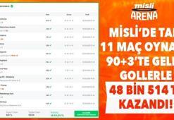 Misli’de Tam 11 Maç Oynadı, 90+3’te Gelen Gollerle 48 bin 514 TL Kazandı!