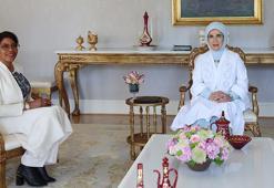 Emine Erdoğan Malcolm X'in kızı İlyasa Şahbaz'la görüştü