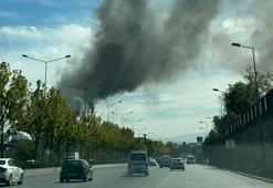 Ankara’da sanayi sitesinde fabrika yangını çıktı