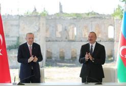 Azerbaycan'a destek mesajı! Cumhurbaşkanı Erdoğan Aliyev ile görüştü