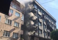 Tekstil atölyesinde yangın paniği! Mahsur kalanlar kurtarıldı