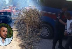 Amasya'da kan donduran cinayet! Taşla öldürüp, cesedi koyduğu otomobili ateşe verdi