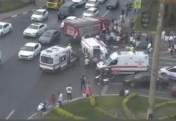 Vatan Caddesi'nde ambulans kazası
