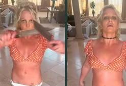 Keskin bıçaklarla dans şovu yaptı, polis kapısına dayandı!