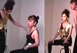 Sertab Erener yıllar öncesinin kamera arkası görüntülerini paylaştı