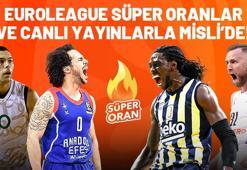 Euroleague Süper Oranlar ve canlı yayınlarla Misli'de!