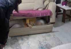 Firari şüpheli bazanın içeresinden çıktı! Polis ekipleri bile şaşırdı