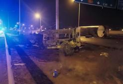 TAG Otoyolu'nda freni patlayan tır dehşet saçtı!