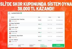 Sistemli skor kuponu yaptı 38.000 TL kazandı