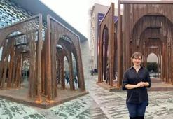 Melek Zeynep Bulut'un AKM'de sergilenen eseri 'Açık Yapıt'a yoğun ilgi