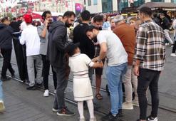 10 yaşındaki kız çocuğu Taksim'i birbirine kattı! 'Dayı sen sor diye yaptım'