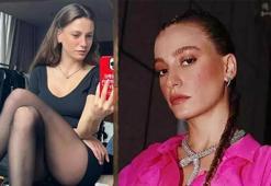 Serenay Sarıkaya'nın derin yırtmaçlı pozlarına eski sevgiliden beğeni gecikmedi!