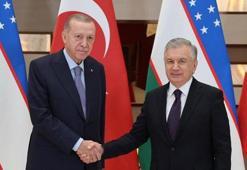 Cumhurbaşkanı Erdoğan, Mirziyoyev ile bir araya geldi