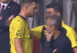 Dzeko'dan İsmail Kartal'a fırça! Oyundan çıkarken öyle bir hareket yaptı ki...
