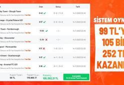 Sistem oynadı, 99 TL’ye 105 bin 252 TL kazandı… Son dakika golleriyle müthiş oranlar yakaladı!