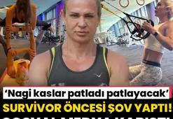 Nagihan Karadere Survivor All Star öncesi resmen şov yaptı! Sosyal medya karıştı: Kaslar patladı patlayacak