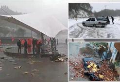 Sağanak ve fırtına vurdu! Okullar tatil edildi, cezaevi boşaltıldı, yasak kararı geldi
