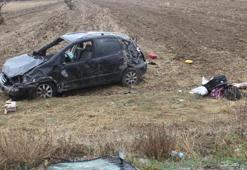 Konya’da otomobil takla attı: 1 ölü, 4 yaralı