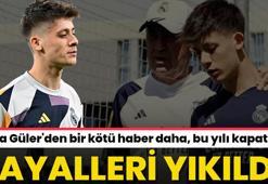 Arda Güler'den bir kötü haber daha! Hayalleri yıkıldı, Real Madrid'de yılı kapattı