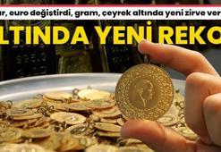 Altında tarihi rekor! Dolar, euro değiştirdi, gram, çeyrek altında yeni zirve verildi