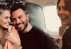 Aslı Enver ve kızı uçakta! Berkin Gökbudak'ın yorumu hayran bıraktı