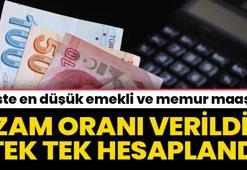 Emekli ve memur zammnıda oran verildi! İşte en düşük emekli ve memur maaşı