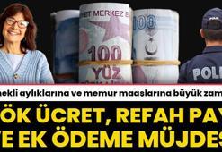 Emekli aylıklarına ve memur maaşlarına büyük zam! Kök ücret, refah payı ve ek ödeme müjdesi