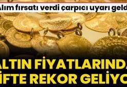 Altın fiyatlarında çifte rekor geliyor! Alım fırsatı verdi çarpıcı uyarı geldi