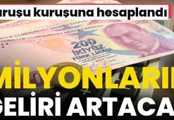 Zam geliyor! Asgari ücretli, işsiz, yaşlı, engelli, milyonlarca kişi alacak, kuruşu kuruşuna hesaplandı