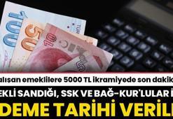 Çalışan emeklilere 5000 TL ikramiyede flaş gelişme! Emekli Sandığı, SSK ve Bağ-Kur emeklileri için ödeme tarihi verildi
