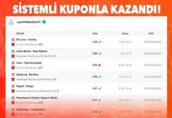 Sistemli kuponla kazandı!