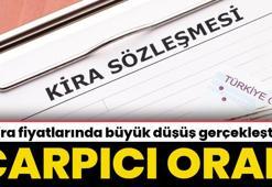 Kira fiyatları büyük düşüş gerçekleşti! Oran verildi