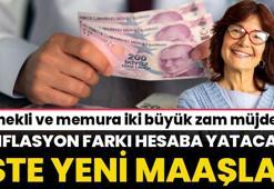 Emekli ve memura çifte zam müjdesi! Polis, hemşire avukat memur... İşte yeni maaş tablosu