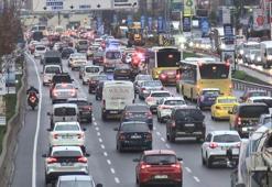 İstanbul'da trafik yoğunluğu