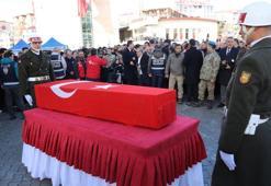 Şehit Yazıcı, son yolculuğuna uğurlandı; 4 aylık hamile eşi gözyaşı döktü