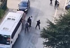 Büyükçekmece'de komşuların duba kavgası kamerada