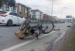 Otomobil, bisiklete çarptı; işe giderken öldü