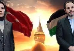 Şehitlerimiz ile Gazze için Galata Köprüsü'nde tarihi yürüyüş: Berat Albayrak ve eşi Esra Albayrak'tan çağrı