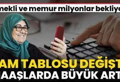 Zam tablosu değişti! Emekli aylıklarında ve memur maaşlarında büyük artış, SSK ve Bağ-Kur emeklileri de dahil...