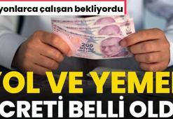 Zam geldi! Çalışanlara ödenen yol ve yemek ücretleri resmen belli oldu