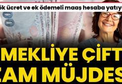 Emekliye çifte zam müjdesi verildi! Kök ücret ve refah paylı zamlı maaş hesaba yatıyor