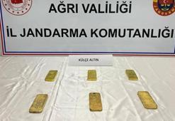 Ağrı’da piyasa değeri 27 milyon 300 bin değerinde altın yakalandı