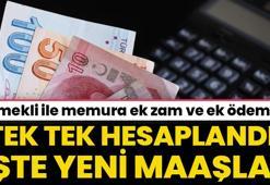 Emekli ve memura ek zam ve ek ödeme müjdesi! Kuruşu kuruşuna hesaplandı, işte yeni maaşlar